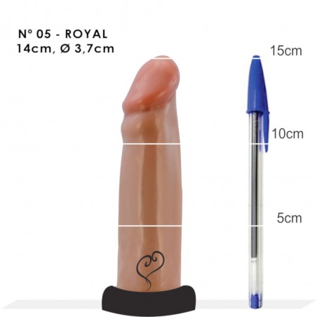 Pênis N.05 Básico Royal Dildo 14cm X 3,7cm Super Macio Prótese Peniana