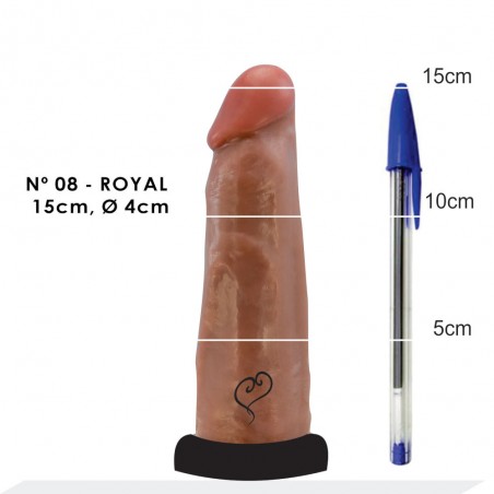 Pênis N 08 Básico Prótese Peniana Dildo 15cm X 4,5cm inNamorata Super Macía