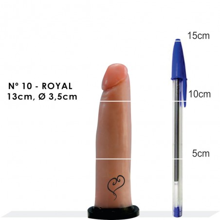 Pênis N.10 Básico Royal Super Macio Dildo 13cm X 3,5cm Prótese Peniana