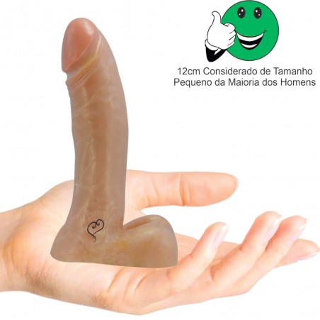 Pênis N 17 Básico Prótese Dildo 12cm X 3,5cm Macia inNamorata