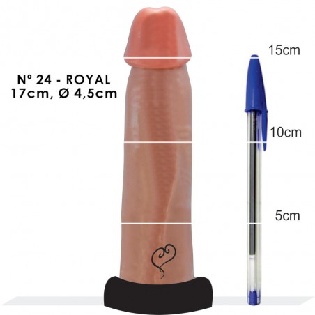 Pênis N 24 Básico Soft Prótese Peniana Macia Dildo 17cm X 4,5cm inNamorata Love Itens