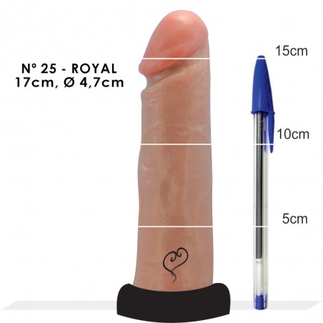 Pênis N 25 Básico Prótese Peniana Super Macia Dildo 17cm X 4,7 cm inNamorata Love Itens
