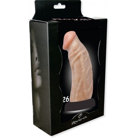 Pênis N 26 Básico Prótese Peniana Curva Especial Dildo 17cm X 4,7 cm inNamorata