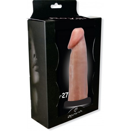 Pênis N 27 Básico Cabeçudo Dildo 18cm X 4,5 cm Prótese Peniana Cyber Gel Super Macia inNamorata