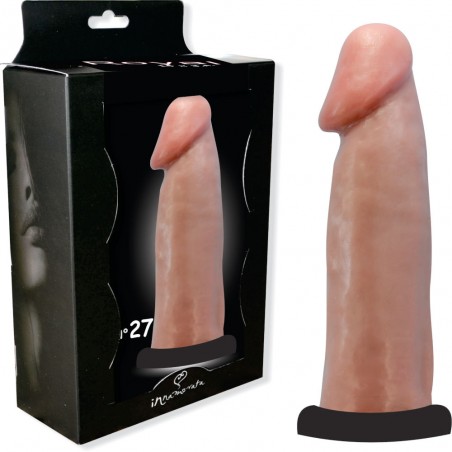 Pênis N 27 Básico Cabeçudo Dildo 18cm X 4,5 cm Prótese Peniana Cyber Gel Super Macia inNamorata
