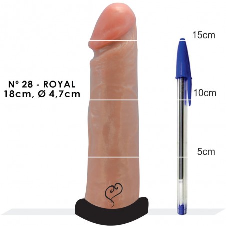 Pênis N 28 Básico Dildo 18cm X 4,7 cm Realístico Prótese Peniana