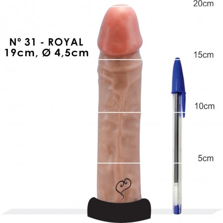 Pênis N 31 Básico Prótese Peniana Super Macia Dildo 19cm X 4,5 cm inNamorata Love Itens