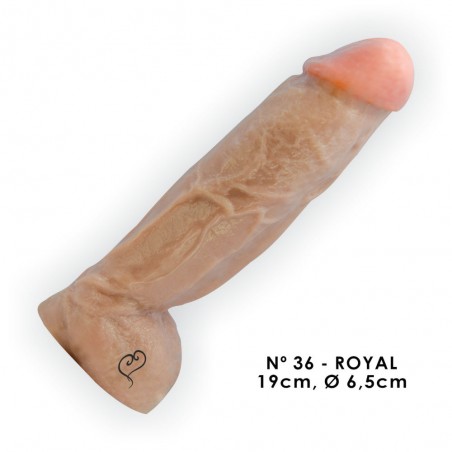 Pênis N 036 Básico Super Com Bag Prótese Peniana Dildo 19cm X 6,5 cm inNamorata Love Itens