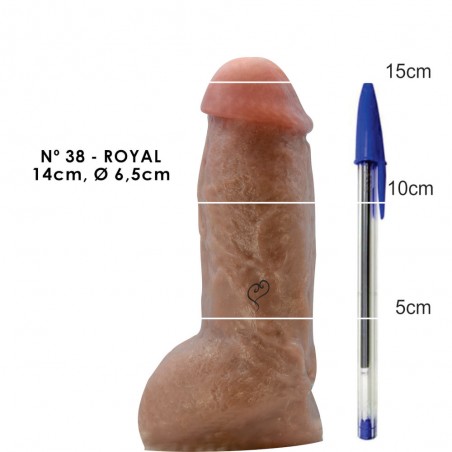 Pênis N 38 Largura Avantajada Dildo 14cm X 6,5 cm inNamorata Cyber Gel Especial