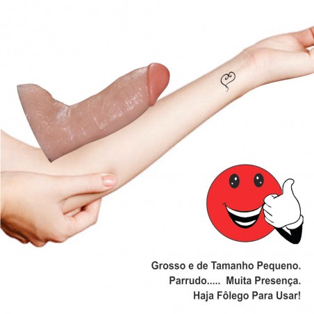 Pênis N 39 Com Bag Prótese Peniana Especial Dildo 14cm X 5 cm inNamorata