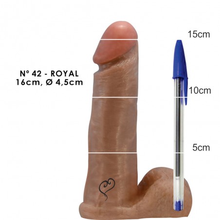 Pênis Básico N 42 Com Saco Escroto Dildo 16cm X 4,5cm Prótese Peniana Delicia Prazerosa inNamorata