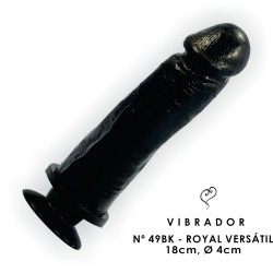 Pênis N 49 Versátil Vibrador Dildo 18cm X 4 cm Ventosa Para Grudar Piso Revestimento