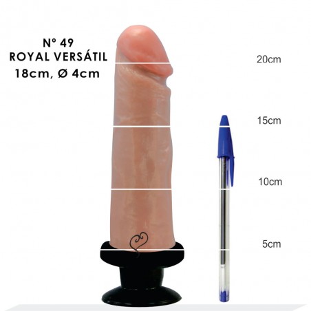 Pênis N 49 Versátil Vibrador Dildo 18cm X 4 cm Ventosa Para Grudar Piso Revestimento