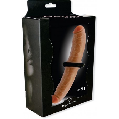 Pênis Dual N 52 Dildo 16cm X 4,5 cm Cada Lado Tête-a-Tête Duas Prótese Peniana Fixa