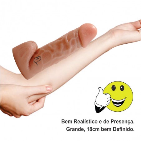 Pênis N.53 Bag Super Dildo 16cm X 5 cm Cyber Gel Prótese Peniana