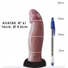 Pênis Estilizado Avatar Delicia Easy Dildo 16 cm X 3,9cm inNamorata Love