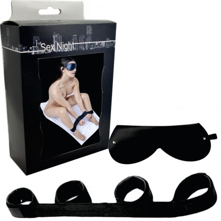 Algemas Punhos & Tornozelos Com Venda Tapa-olhos InNamorata Love Items