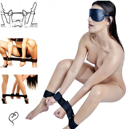 Algemas Punhos & Tornozelos Com Venda Tapa-olhos InNamorata Love Items