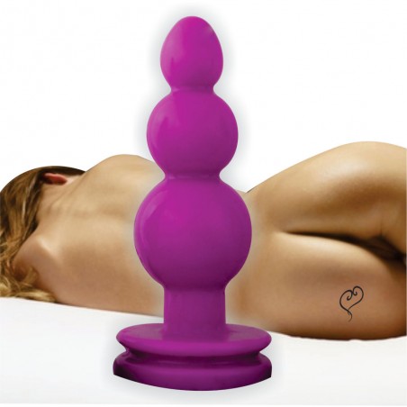 Plug Anal Bool Pink Fun Colors Esferas Escalonada Estimuladora Prazerosa