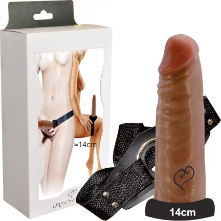 StrapOn Pênis Com Cinta Strap On 14cm Versátil Galopar Fixar Cintura Coxa