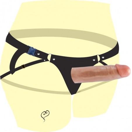 StrapOn Pênis Com Cinta Strap On 15cm Galopar Ousadamente