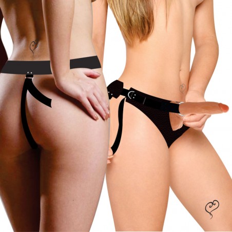 Strap On 16CM Delicia Pênis Com Cinta Ousado Maravilhoso