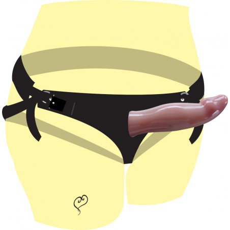 Strap On Dildo 16CM Delicia Ousado Pênis Estilizado Maravilhoso