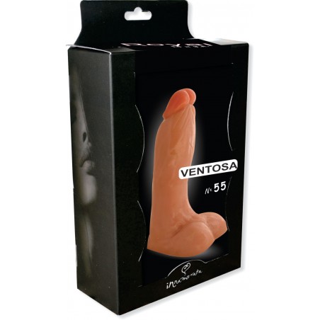 Delicoso Pênis Com Ventosa N 55 Básico Prótese Peniana Bag Dildo Super Macia inNamorata