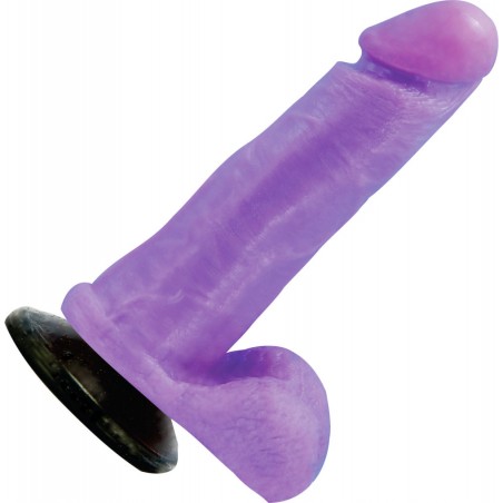 Dildo Maravilhoso Colors Com Ventosa Pênis N 42 Lilás Básico Com inNamorata