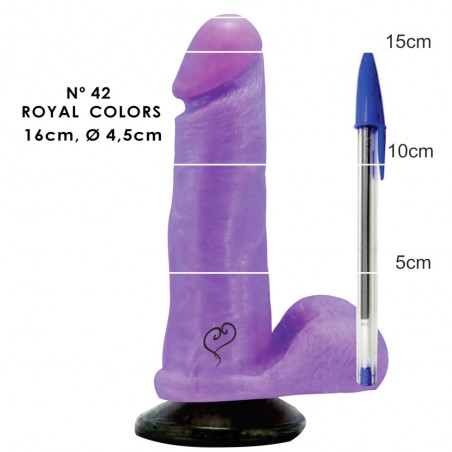 Dildo Maravilhoso Colors Com Ventosa Pênis N 42 Lilás Básico Com inNamorata