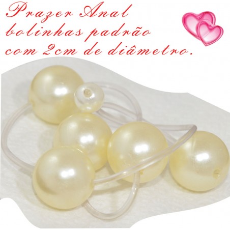 Colar Tailandês Anal Beads 5 Bolas Anais Esferas Bolinhas Fetiche inNamorata Love Items