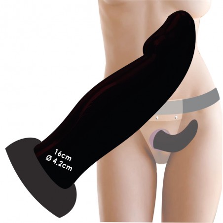 Strap On Avatar Black Cinta Translúcida Regulável Ousadamente Sexy