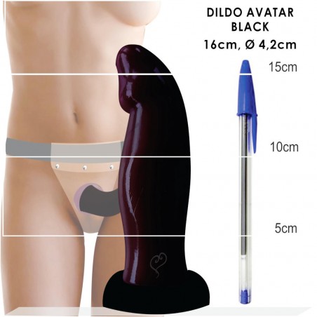 Strap On Avatar Black Cinta Translúcida Regulável Ousadamente Sexy
