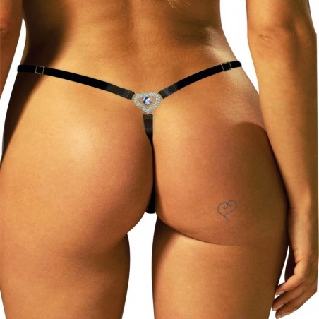 Calcinha Joia Prateada Cravejada com Strass e Pedras Cristais Very Sexy Ousada Luxo inNamorata