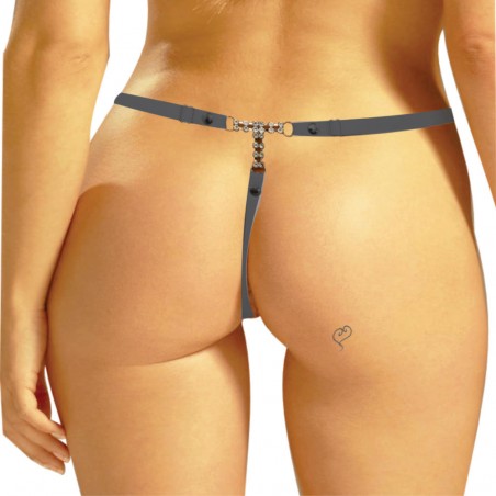 Calcinha Voal Joia Dourada Cravejada de Strass Very Sexy Ousada Luxo inNamorata
