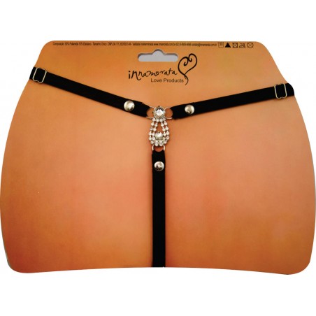 Calcinha Joia Prateada Cravejada de Strass e Pedra Cristal Very Sexy Ousada Luxo inNamorata