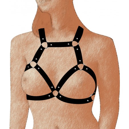 Sutiã Harness Arnês Fashion Arreio Couro Eco inNamorata Love Items