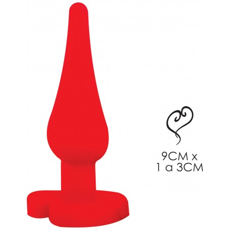 Plug Anal Red Luxo Color Cinturado Pluguinho Delicia Prazeroso Delicado Soft