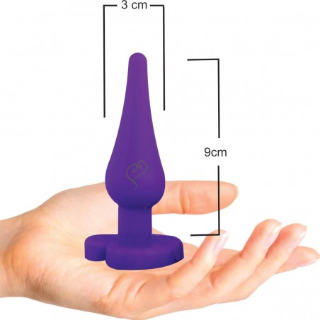 Plug Anal Lilás Fashion Color Cinturado Pluguinho Delicia Prazeroso Delicado Soft
