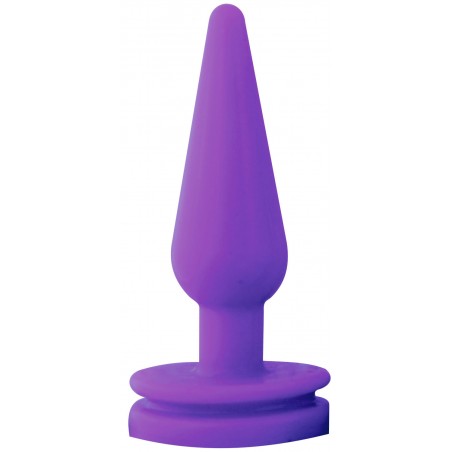 Plug Anal Cônico Color Lilás Fashion Plugzinho Delicia Prazeroso Delicado Soft