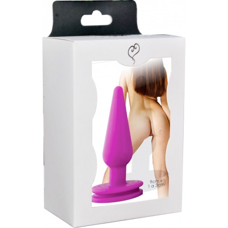 Plug Anal Cônico Color Pink Fun Plugzinho Delicia Prazeroso Delicado Soft