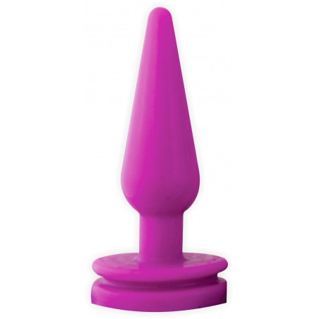 Plug Anal Cônico Color Pink Fun Plugzinho Delicia Prazeroso Delicado Soft