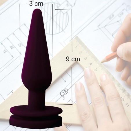 Plug Anal Cônico Black Sexy Plugzinho Delicia Prazeroso Delicado Soft