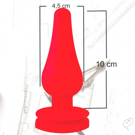 Plug Anal Delicia Cintura Definida Prazeroso Soft Red Luxo Colors