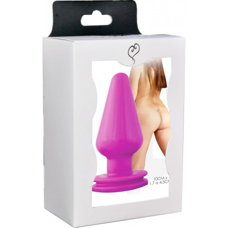 Plug Anal Cônico Delicia Prazeroso Soft Pink Fun Colors Plug Padrão