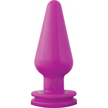 Plug Anal Cônico Delicia Prazeroso Soft Pink Fun Colors Plug Padrão