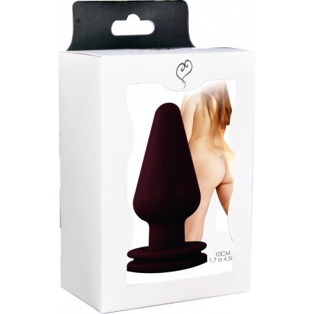 Plug Anal Cônico Delicia Prazeroso Black Sexy Soft Plug Padrão