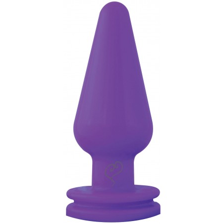 Plug Anal Cônico Delicia Prazeroso Colors Lilás Fashion Sexy Soft Plug Padrão