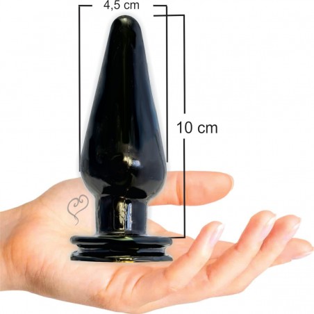 Plug Anal Cônico Delicia Prazeroso Black Sexy Soft Plug Padrão