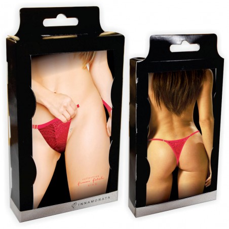 Calcinha Strip Tease Abertura Tic-Tac Lateral Vermelha Femme Fatalle Collection